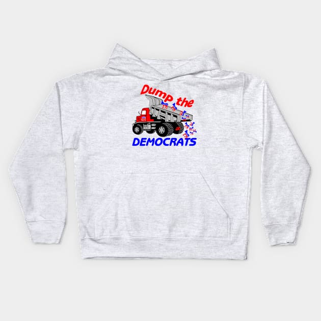 Dump the Democrats Kids Hoodie by Mockingbird Originals